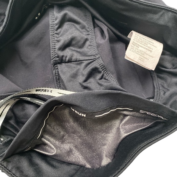 Under Armour Women's Speed Pocket Black Running Shorts - Picture 7 of 8